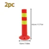 Reflective Traffic Cone with Red and White Stripes