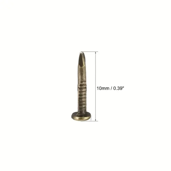 100pcs Small Bronze Brass Metal Nails