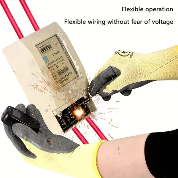 400V Insulated Rubber Gloves - Shockproof