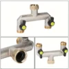 Brass 2-Way Garden Water Distributor