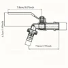 1/2" BSP Lever Garden Hose Tap