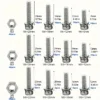 200pcs Stainless Steel Hex Screws