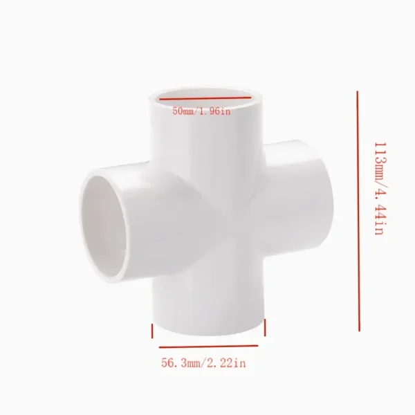 4-Way PVC Garden Watering System Connector