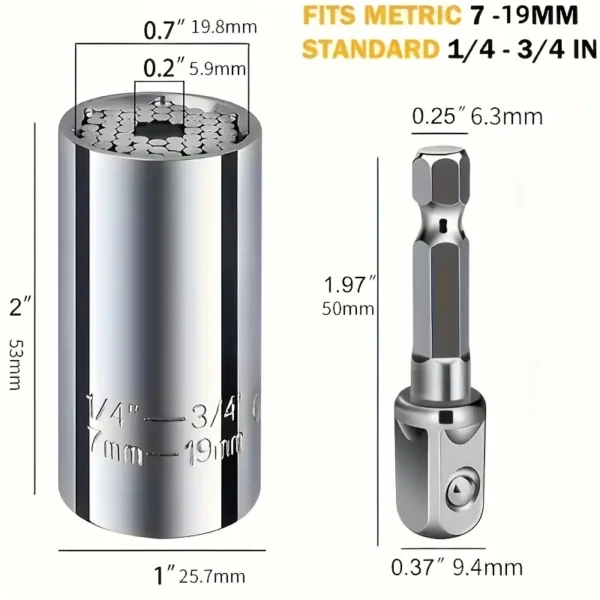 Universal Torque Wrench 7-19mm