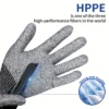 8 Pairs of 5th Level Cut-Resistant Safety Gloves